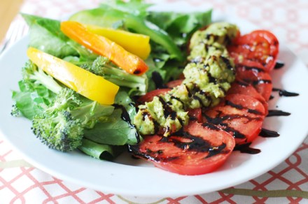 Heirloom Tomato Guacamole Salad