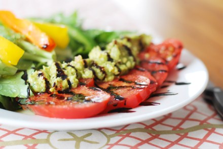 Heirloom Tomato Guacamole Salad